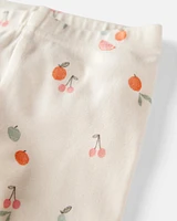 Baby Fruit Print Organic Cotton 2-Piece Pyjamas