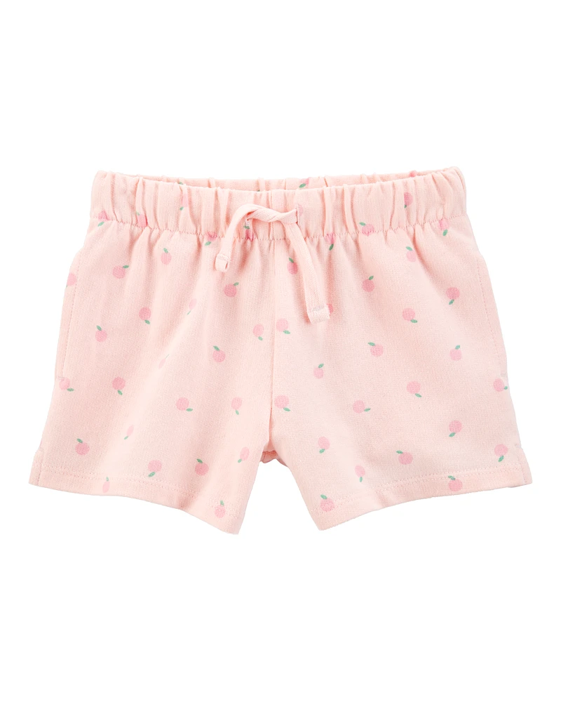 Toddler Girl Pull-On French Terry Shorts - Pink