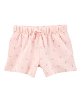 Toddler Girl Pull-On French Terry Shorts - Pink