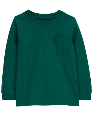 Toddler Long-Sleeve Pocket Tee