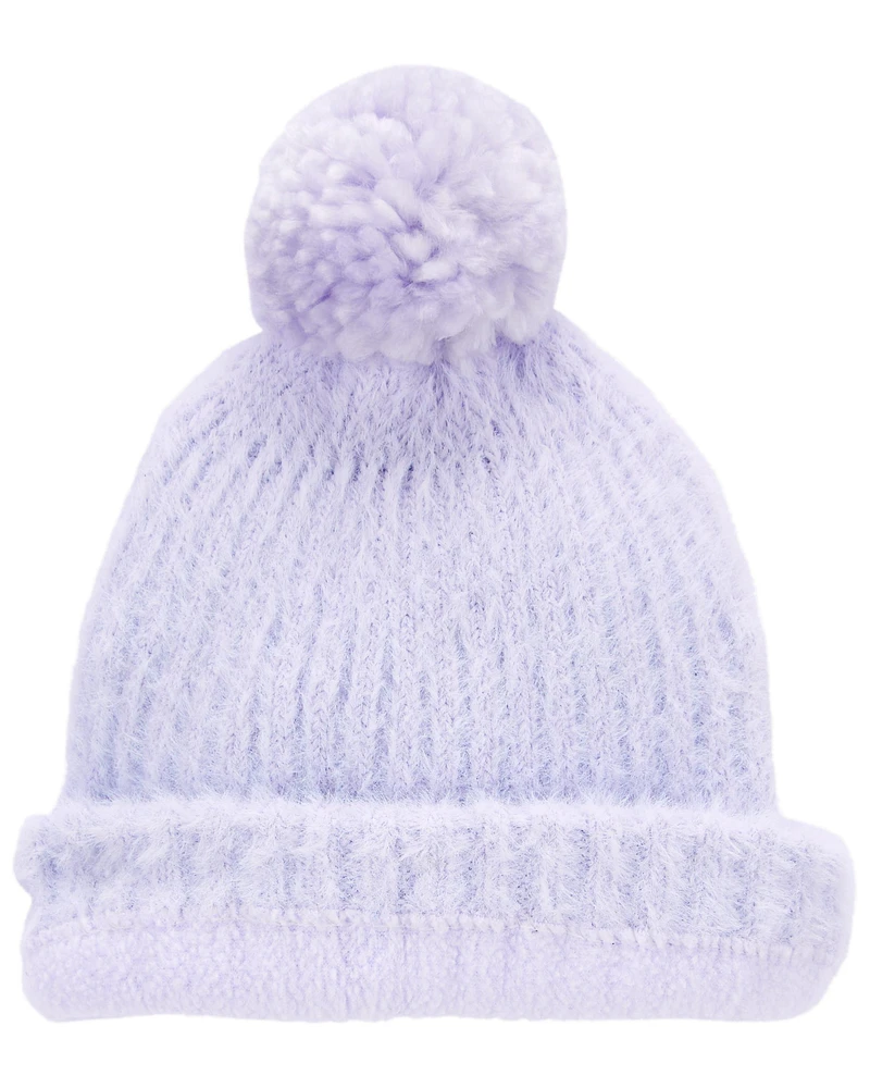 Kid Foldover Pom Beanie