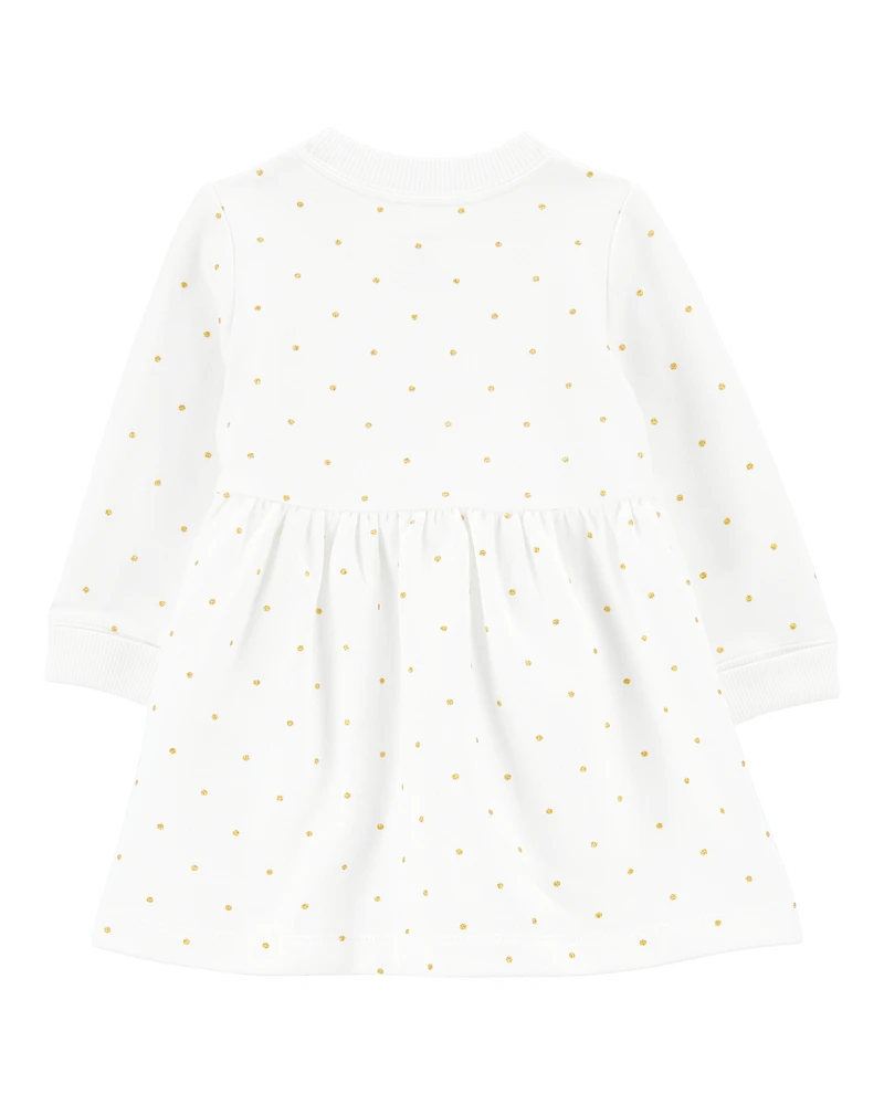 Baby Polka Dot Fleece Dress