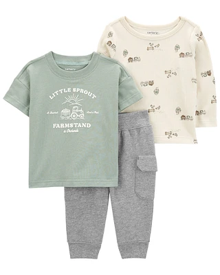 3-Piece Little Sprout Outfit Set