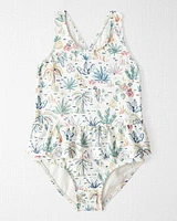 Toddler Recycled Tropical Print Swimsuit