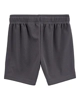 Toddler Boy Active Mesh Shorts - Grey