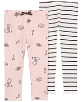 Baby 2-Pack Printed Leggings Set