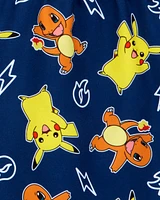 Kid Pokémon™ Pikachu Swim Trunks - Navy/Yellow