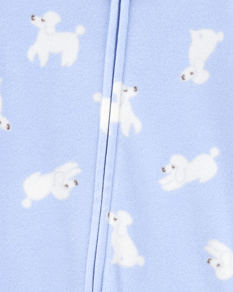 Toddler 1-Piece Dog Fleece Footie Pyjamas