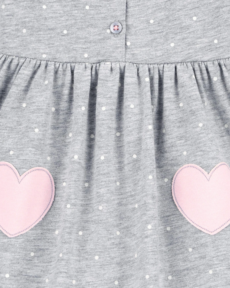 Baby Heart Jersey Dress