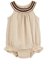 Crochet Gauze Romper