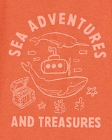 Toddler Sea Adventures Short-Sleeve Graphic Tee - Orange