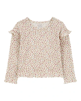 Toddler Floral Thermal Tee