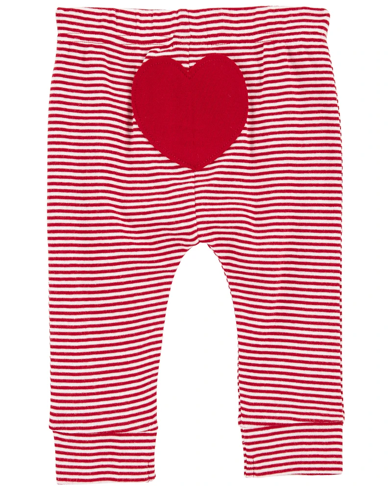 Baby 2-Piece My First Valentine's Day Bodysuit Pant Set