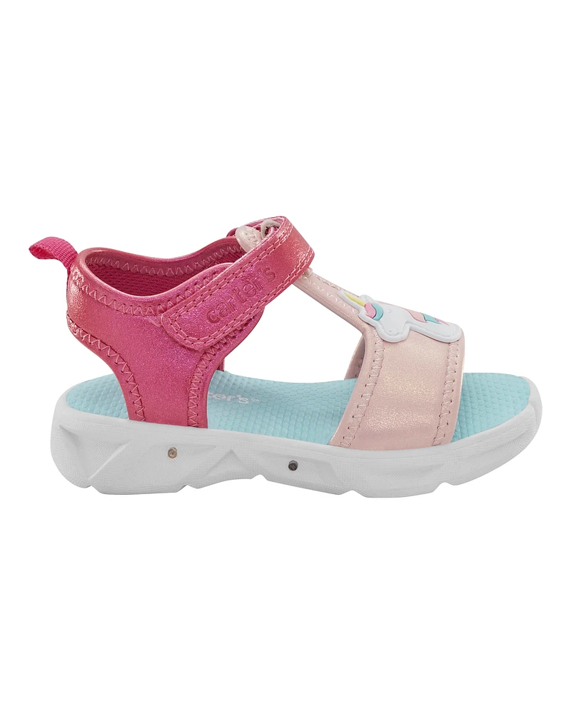 Toddler Unicorn Rainbow Light Up Sandals