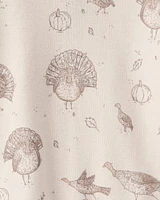Baby Organic Cotton Pyjamas Autumn Grove Print