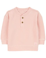 Baby Ribbed Velour Pullover