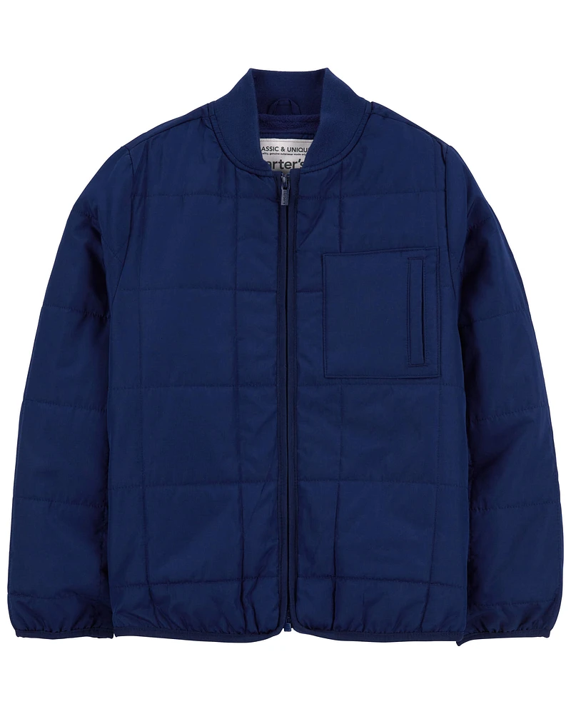 Fleece-Lined Quilted Midweight Jacket