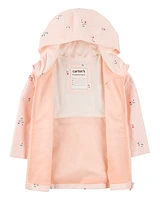 Toddler Floral Rain Jacket - Pink