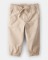 Baby Boy Cotton Pull-On Fashion Pants - Khaki