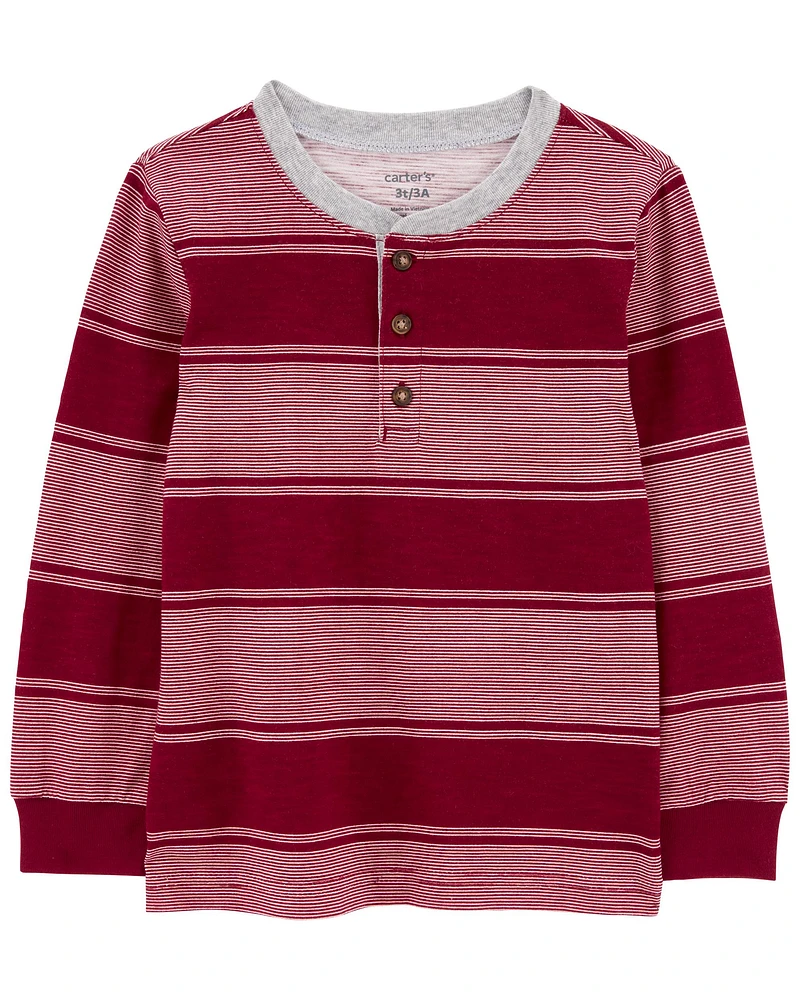 Baby Striped Henley Tee