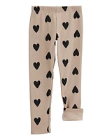 Kid 2-Piece Heart Thermal Top & Leggings Set