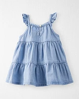 Baby Organic Cotton Chambray Dress