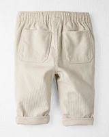 Baby Organic Cotton Corduroy Pants Toasted Wheat