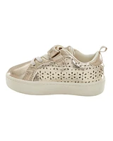 Toddler High-Top Glitter Sneakers - Gold