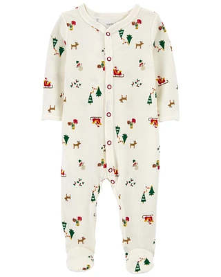 Baby Christmas Snap-Up Thermal Sleep & Play Pajamas