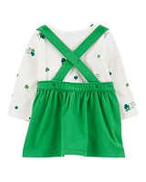 Baby 3-Piece St. Patrick's Day Print Jumper & Tights Set