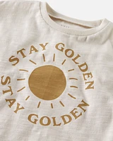 Baby Organic Cotton Stay Golden Graphic Tee