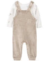 2-Piece Bear Long-Sleeve Tee & Coverall Set