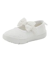 Every Step® First Walker Eyelet Mary Jane Sneakers - White