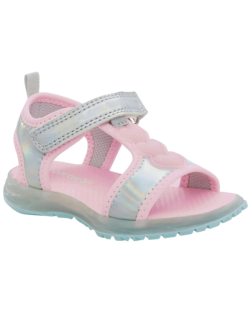 Toddler Heart Light-Up Sandal