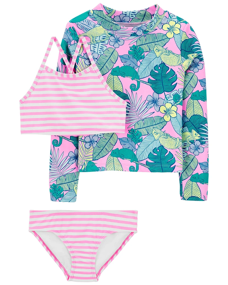 Tropical Iguana 3-Piece Rashguard Set