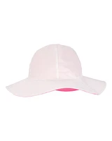Toddler Reversible Solid Swim Hat - Pink/White