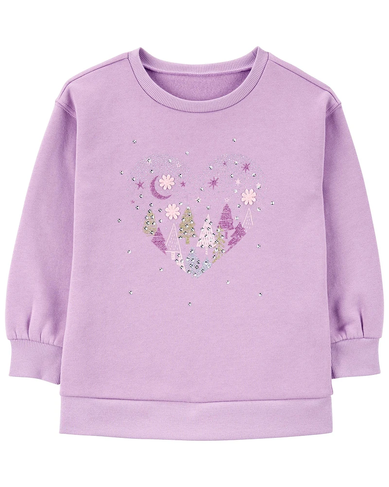 Baby Heart Fleece Sweatshirt