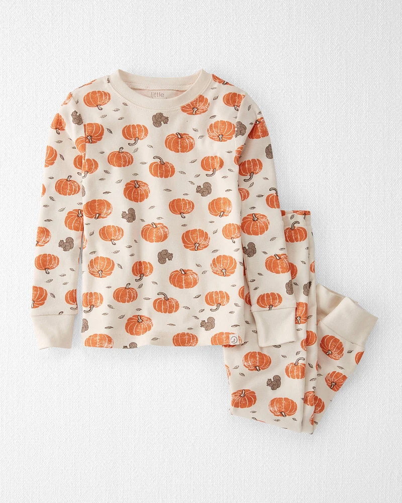 Toddler Organic Cotton Pyjamas Harvest Hollow Print