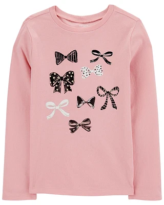 Kid Bow Long-Sleeve Graphic Tee