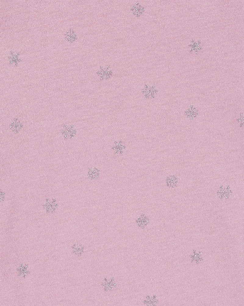 Baby Glitter Snowflake Long-Sleeve Bodysuit