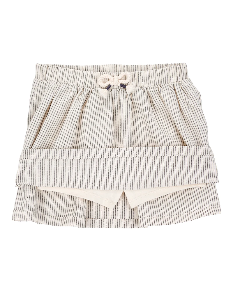 Toddler Striped Pull-On Skort