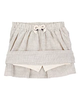 Toddler Striped Pull-On Skort