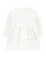 Baby Polka Dot Fleece Dress