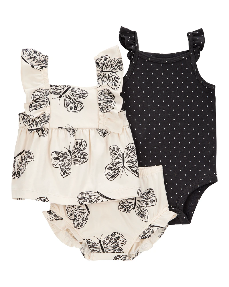 Baby 3-Piece Little Diaper Cover Set