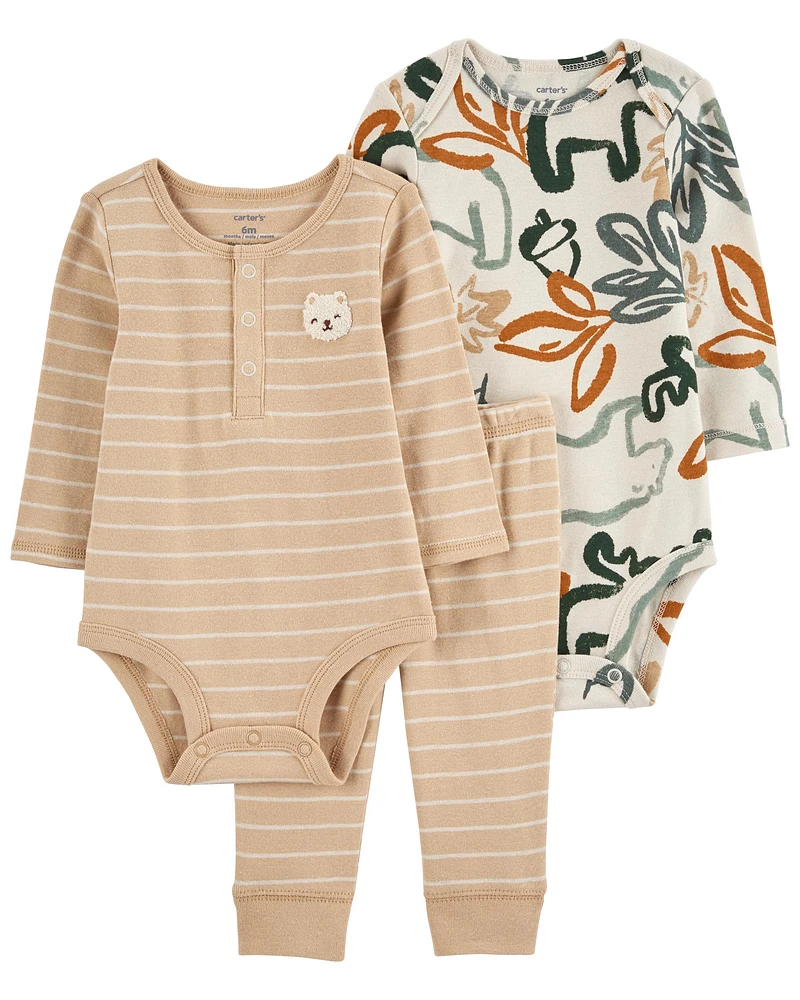 Baby 3-Piece Bodysuit Pant Set