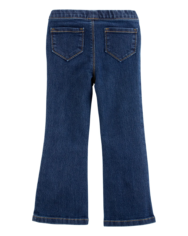 Toddler Flare Pull-On Denim Jeans