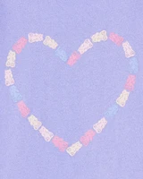 Toddler Gummy Bear Heart Graphic Tee