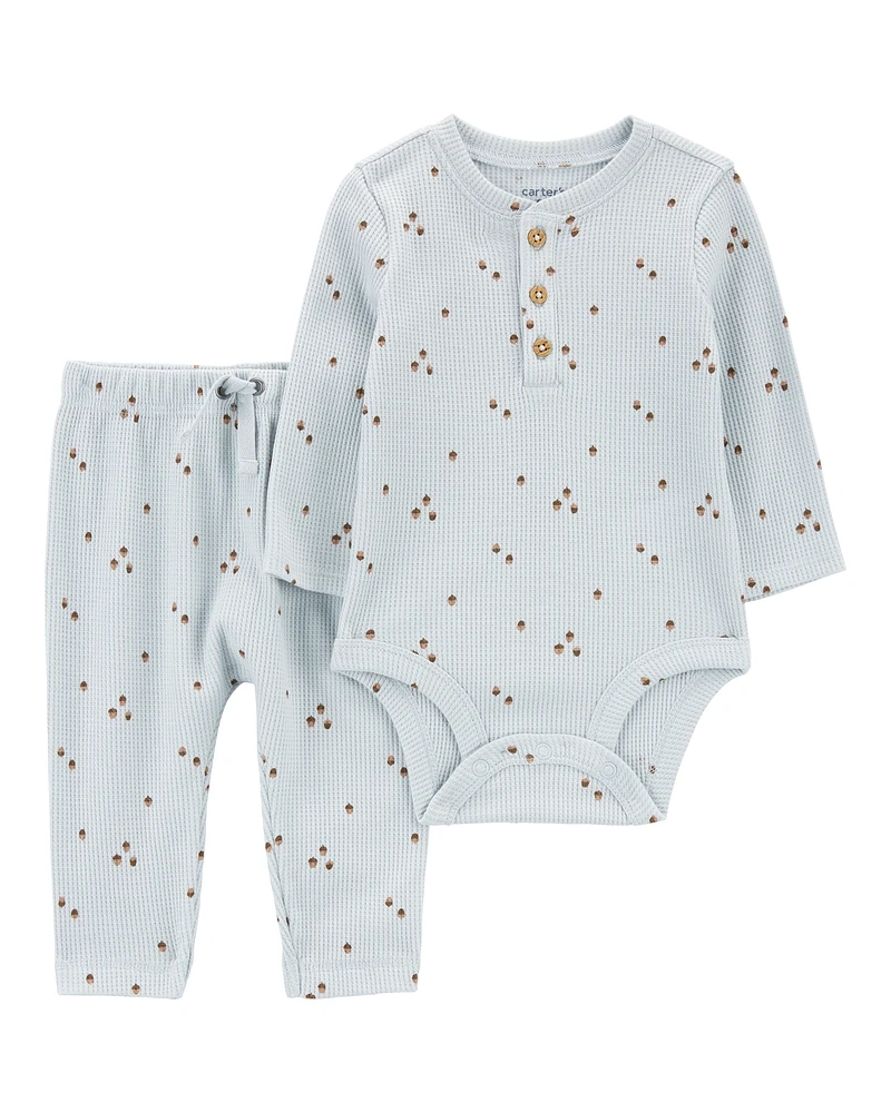 Baby 2-Piece Acorn Bodysuit Pant Set