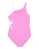 Kid 1-Piece Floral  Cut-Out Swimsuit