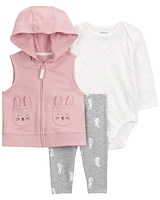 Baby 3-Piece Bunny Little Vest Set